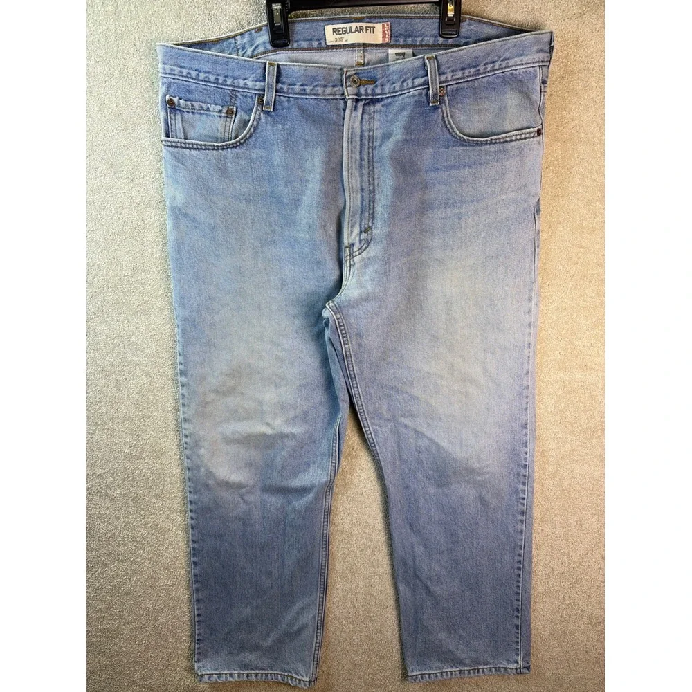 Vintage Levi's 505 Jeans Men's 42x30 Regular Straight Leg Blue Denim y2k